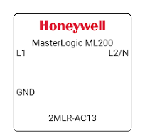 Honeywell MasterLogic ML200 2MLR-AC13 PLC Power, 110 VAC ...