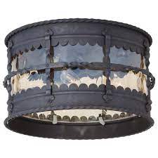 Flush mount lights at menards®. The Great Outdoors By Minka Lavery Mallorca 3 Light Spanish Iron Outdoor Semi Flushmount 8889 A39 The Home Depot