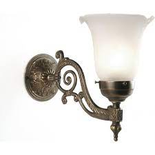 But it is better to buy antique victorian lighting or reproductions? Edwardian Style Wall Light Choice Of Shades Dark Aged Brass Fitting