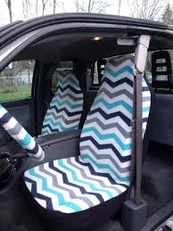 1 Set Of Chevron Print Car Seat Covers And Steering Wheel Cover Custom Made Custom Car Seats Car Car Seat Cover Sets