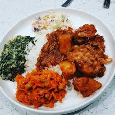 7 colours, is a traditional south african meal that would include rice in most cases, chicken or beef for the meat and a whole lot of sides such pumpkin, sweet potatoes, beetroot, cabbage, beans salad, potato salad, coleslaw etc. Sunday Kos Rice With Chicken Stew The Classic Caterer Facebook