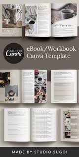 Maine An Ebook And Workbook Canva Template For Bloggers And Etsy In 2020 Workbook Template Workbook Design Workbook