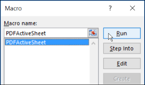 Excel Macro To Save Sheets As Pdf