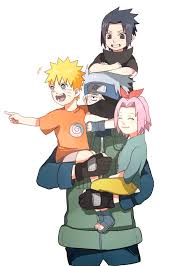 Tags Fanart Naruto Haruno Sakura Uzumaki Naruto Uchiha Sasuke Hatake Kakashi Pixiv Team 7 Png Conversion Fanart From Pixiv Pixiv Naruto Cute