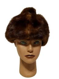 Vintage Ladies Dress Hat Bernard Workman Fur With Embellishments