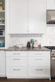 39 kitchen backsplash ideas with white cabinets. White Modern Marble Chevron Backsplash Tile Backsplash Com