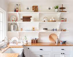 Simple Sustainable Spring Cleaning Tips Open Kitchen Shelves Kitchen Inspirations Kitchen Remodel