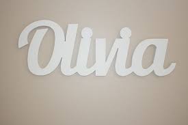 Items Similar To Nursery Name Sign Baby Name Plaque Large Painted Personalized Nursery Name Baby Wall Hanging Nursery Decor Wooden Wall Art Above A Crib On Ets Nursery Name Name Plaques