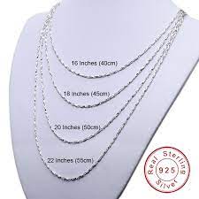 1 2mm 16 18 20 22 Inches White Rhodium Plated Top Quality 925 Solid Sterling Silver Ingots Chain Necklace For Men Women Scn Silver Ingot Necklace Men Necklace