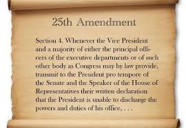 The 25th amendment to the constitution is primarily designed to clarify the presidential order of succession. Mike Pence And The 25th Amendment