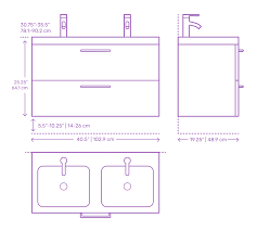 While the modern units are now taller than before, there are different types of vanities you can choose depending on how tall they are. Bathroom Vanities Dimensions Drawings Dimensions Com