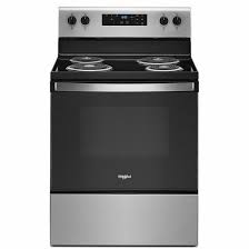 Manual clean ovens require the use of very strong oven cleaners, smelly formulas. Whirlpool Self Cleaning Electric Range 4 8 Cu Ft 30 Stainless Ywfc315s0js Rona