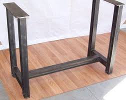 Economy Style Welding Custom Rectangle Shape Stainless Steel Etsy Metal Table Base Steel Table Legs Stainless Steel Table Legs