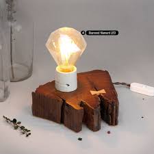 Salvaged Old Dark Solid Wood Table Lamp With Light Butterfly Etsy Lamp Table Lamp Wood Table Lamp