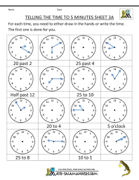 5 Minute Intervals Gif Time Worksheets Telling Time Worksheets Clock Worksheets