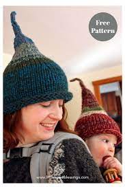 8 Scrap Buster Hat Knitting Patterns Page 2 Of 2 In 2021 Gnome Hat Pattern Free Gnome Hat Pattern Knitted Hats