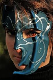 Pin By Katherine Holmes On Angels And Others Among Us Leather Mask Blue Magic Mask