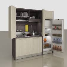 `een aanrechtje, een kookplaat en een keukenkastje is volgens de. Kitchenette With Integrated Appliances K 155 Mobilspazio S R L Hidden Compact For Studio Apartement