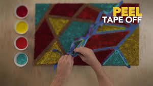 Weed and apply transfer tape to your stencil (i use some that i have used over and over so most of the sticky is gone) apply the vinyl onto the mat Diy Painted Doormat Youtube