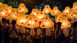 When darkness falls, locals place candles inside the lanterns and hang them. Mid Autumn Festival 2021 Dates Locations Holidify