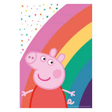 De set heeft cupcakes, koekjes, ijsjes, bordjes en glazen. Peppa Pig Uitdeelzakjes Peppa Pig Feestartikelen Versiering Hieppp