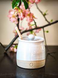 Ceramic Honey Pot Pottery Honey Jar Ceramic Honey Jar Pottery Honey Pot Ready To Ship Pottery Ceramics Pottery Jars