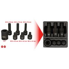 1 x vielzahnnuss xzn m18 länge 75mm. 1 2 Spezial Kraft Bit Stecknuss Satz Vielzahn 7 Tlg M14 M18 Antriebswellenverschraubungen Lenkung Und Achse Kfz Spezialwerkzeuge Produkte Ks Tools Werkzeuge Maschinen Gmbh