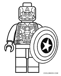 Lego marvel avengers captain america: Lego Captain America Civil War Coloring Pages Coloring And Drawing
