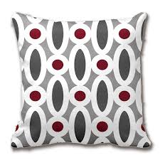 Cuscino idrorepellente verde con spalliera per pallet | completa il tuo divano homemade! Moderno Ovale Links Modello In Rosso E Grigio Cuscino Decorativo Caso Della Copertura Del Cuscino Personalizza Il Regalo Da Lvsure Per Auto Divano Cushion Cover Cushion Cover Patternpattern Cushion Covers Aliexpress