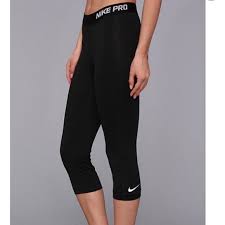 Black And Gold Nike Pro Leggings 2 Pairs Grey Black Nike Pro Capri Tights Medium Black Nikes Nike Pros Leggings Are Not Pants