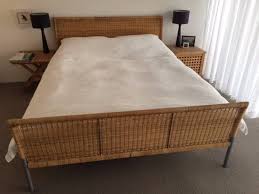 Bedroom furniture that gives you space to store your things (in a way that means you'll find them again). Vintage Ikea Wicker Bed Sundnes Queen Size Beds Gumtree Australia Inner Sydney Darlinghurst 1090171177 Ikea Bed Queen Size