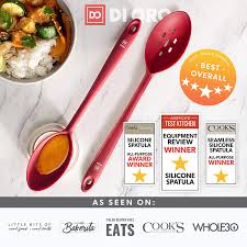 Maybe you would like to learn more about one of these? Buy Di Oro Seamless Series Solid Silicone Spoon 600f Heat Resistant Rubber Non Stick Kitchen Utensil For Mixing Serving Cooking And More Lfgb Certified And Bpa Free Food Grade Silicone Red Online