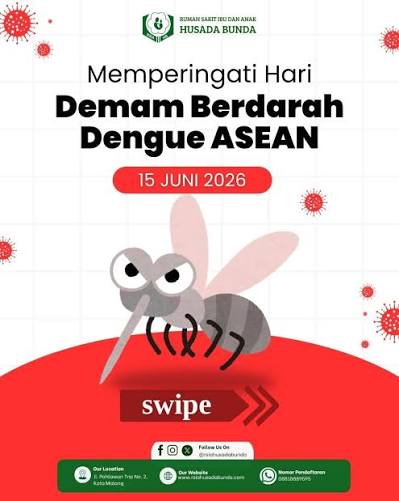 🦟 Hari Demam Berdarah Dengue ASEAN 2026 🦟 Jangan anggap remeh gigitan  nyamuk! Demam Berdarah Dengue (DBD) masih menjadi ancaman serius, terutama  saat perubahan cuaca dan musim hujan. 🌧️☀️ Lindungi diri dan