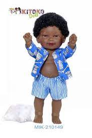 Issa Poupon Noir Aux Cheveux Frises Poupon Noir Doll Poupee