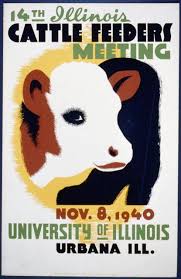 Wpa Vintage Vintage Posters Advertising Graphic Design Retro Prints Free Download Illinois Cow Feede Wpa Posters Vintage Posters Vintage Travel Posters