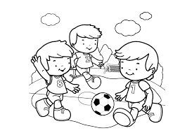 Voetbal is een wereldwijde populaire balsport waarbij twee ploegen van elf spelers moeten proberen de bal in het doel van de tegenstander te krijgen. Kleurplaat Voetbal Download 28 Leukste Voetbal Kleurplaten