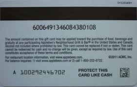 Save up to $5 on entrees. Gift Card Applebee S 10 Red Applebee S United States Of America Christmas Col Us App 009 Sv1101884