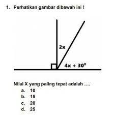 Membagi sudut sama besar 7. Nilai X Yang Paling Tepat Adalah Brainly Co Id