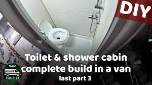 Rv shower toilet combo kit. Rv Toilet And Shower Cabin Complete Build In Van Conversion Accordion Door Toilet Light Paneling Youtube