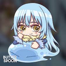 Tensei Shitara Slime Datta Ken By Butterspoon Chibi Blue Hair Anime Boy Anime