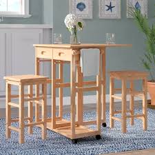 It looks great and my kitchen looks more spacious. Vitz 3 Piece Pub Kitchen Dining Table Set Furwoodd