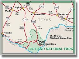 Image result for big bend national park map
