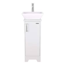 The bathroom is associated with the weekday morning rush, but it doesn't have to be. U Eway 13 Inch White Bathroom Vanity And 16 Inch Sink Combo 1 5 Gpm Water Save Faucet Solid Brass Pop Up Drain Single Small Bathroom Adjustable Built In Clapboard Bt8w A7 Buy Online In Bahamas At Bahamas Desertcart Com
