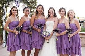 Purple Silver Tuscan Inspired Backyard Wedding Amanda Anthony Simple Bridesmaid Dresses Short Bridesmaid Dresses Purple Bridesmaid Dresses