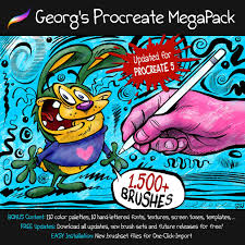 Create a second blank layer below the lettering. Georg S Procreate Brushes