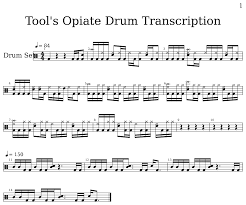 Tools Opiate Drum Transcription Flat
