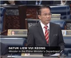 Menteri di jabatan perdana menteri, datuk liew vui keong berkata beliau telah memberikan laporan jawatankuasa pilihan. I Respect The Decision Of The Singapore Court Malaysian Minister Liew Vui Keong The Independent News