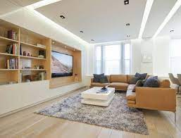 luminaire led pour le plafond l eclairage indirect moderne wohnung wohnzimmer design deckengestaltung wohnzimmer