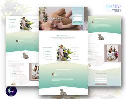 Massage is the manipulation of the body's soft tissues. Wordpress Template Massage Therapist Landing Page Spa Beauty Salon Sales Page Sales Funnel Therapy Website Design Therapy Website Landing Page