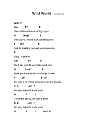 Wild World Lyrics Chords Cat Stevens Pdf
